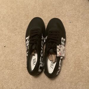 Zara Men's Black Sneakers